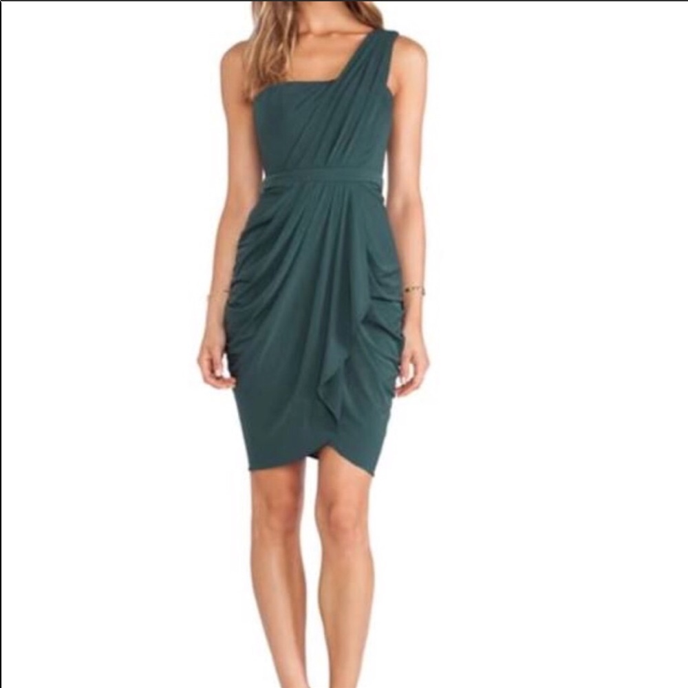BCBG Forest Green Cocktail Dress